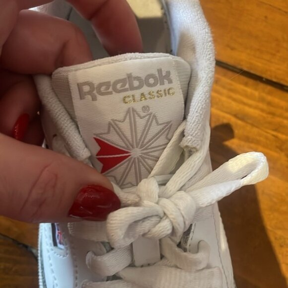 Reebok Classic C85 White Leather Lace Up Sneakers Club C 85 Running Shoes - Picture 6 of 10